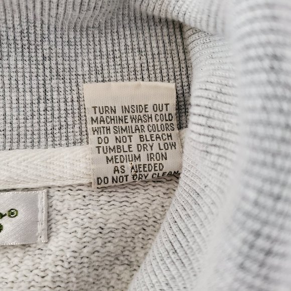 ORVIS Men's Shawl Collar Pullover Gray Sweater - Picture 7 of 7